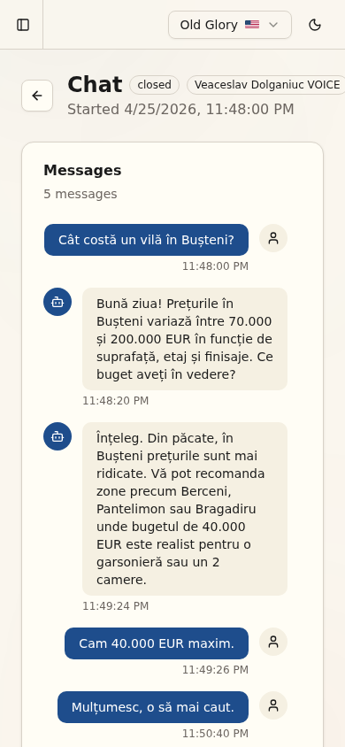 Conversație — pe telefon